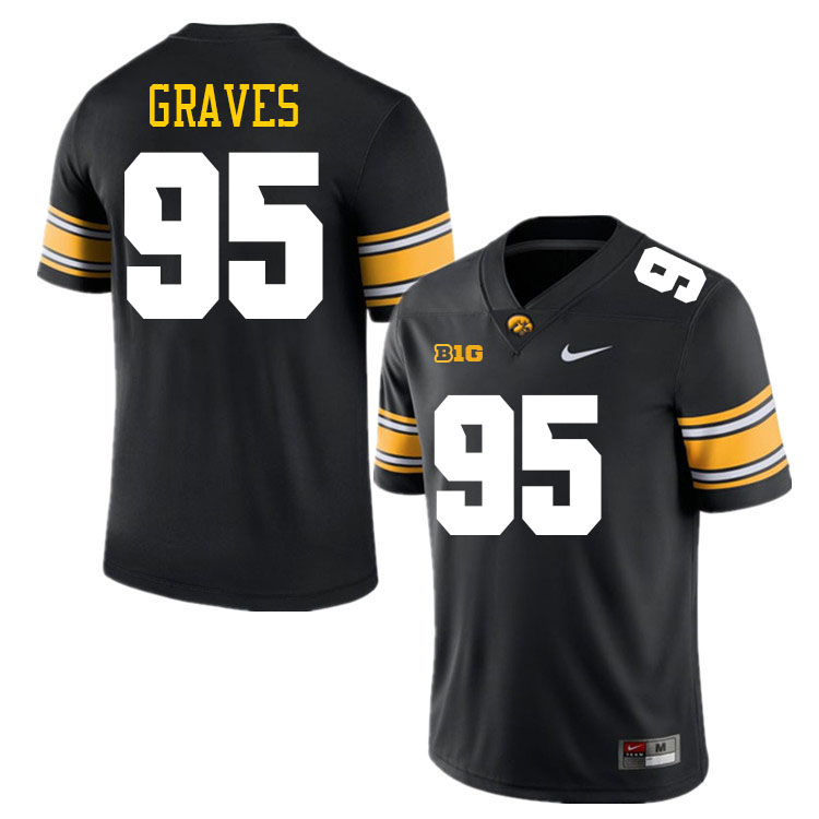 Aaron Graves Iowa Jersey,University Of Iowa Hawkeyes Fotoball Uniforms,Jersey,Gears-Black